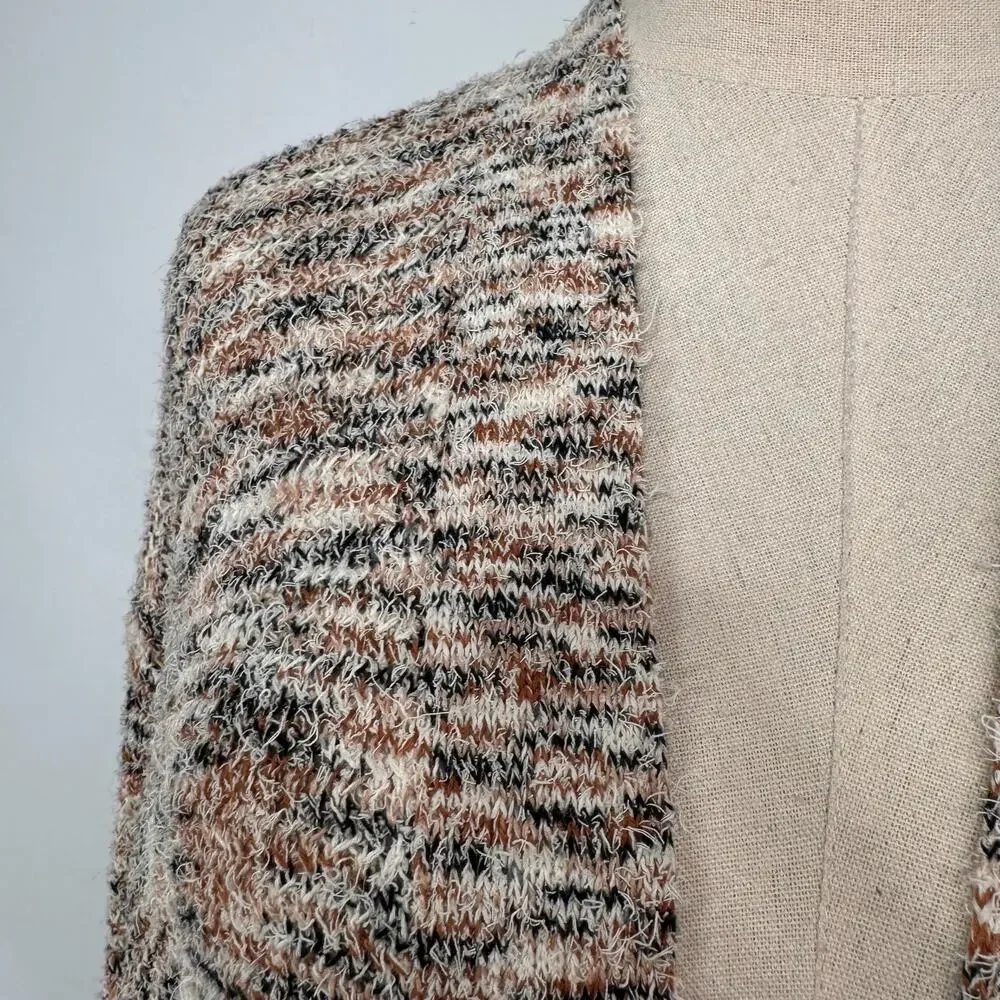 Anthropologie Pilcro Padma Space-Dyed Cardigan Cream Sweater Boho Casual Size M
